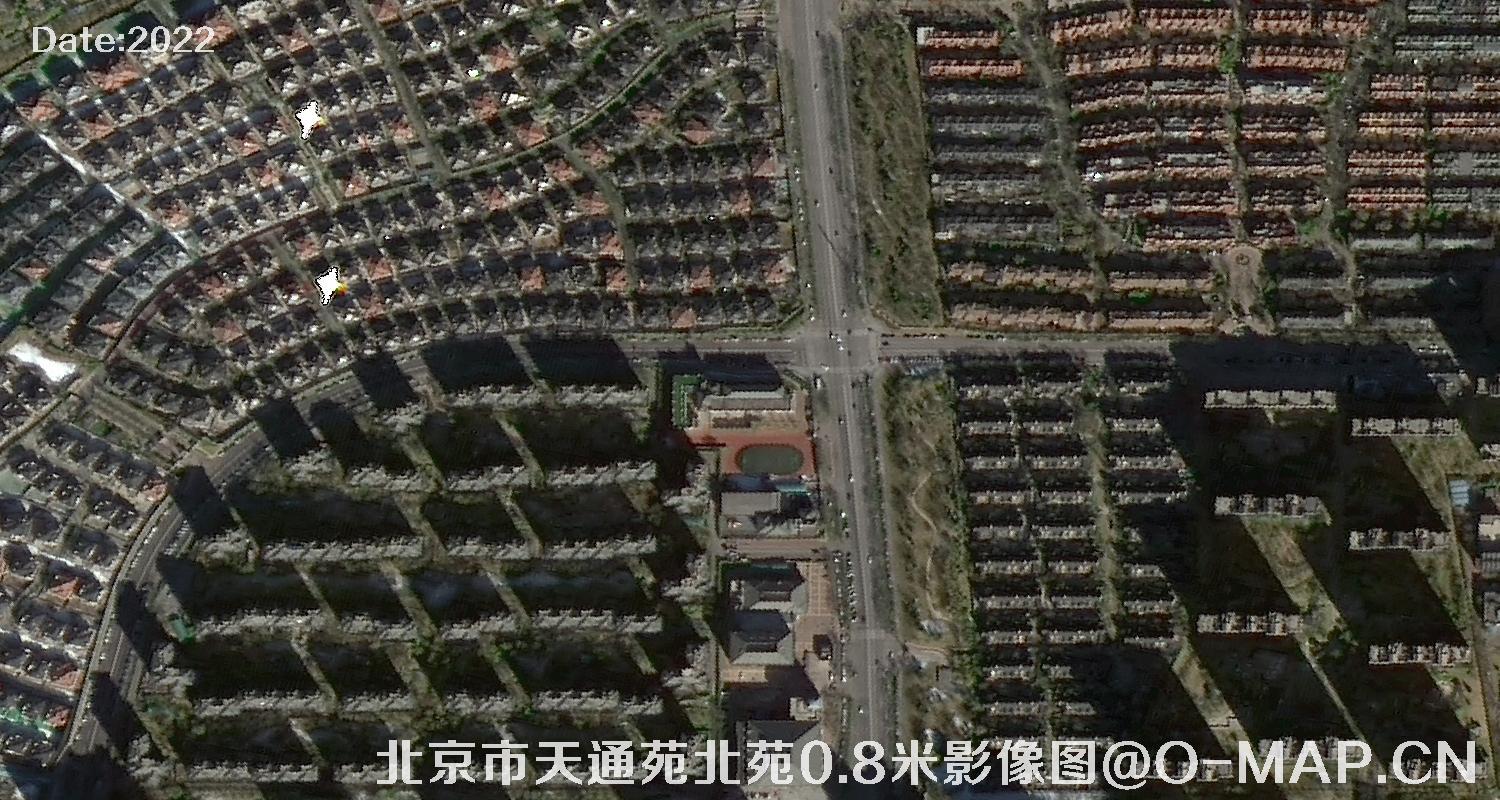 北京市天通苑北苑0.8米影像图