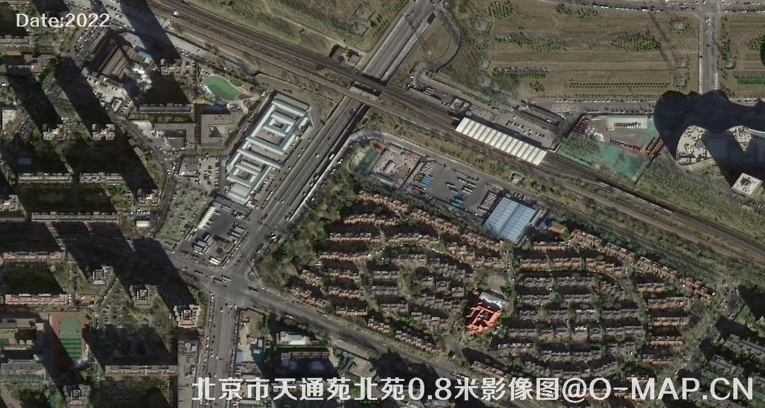 北京市天通苑北苑0.8米影像图