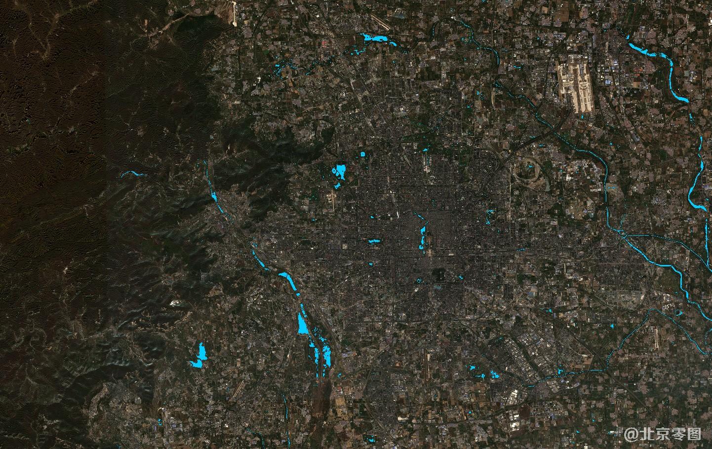 北京市ndsi水体分布图