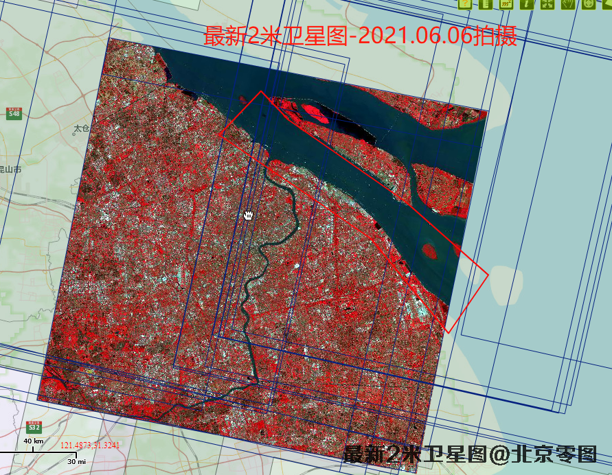 上海长兴岛最新卫星图查询结果