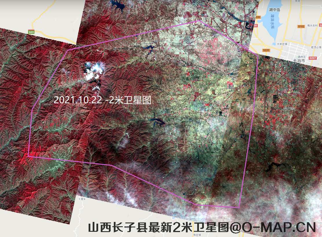 山西长子县最新2米卫星图