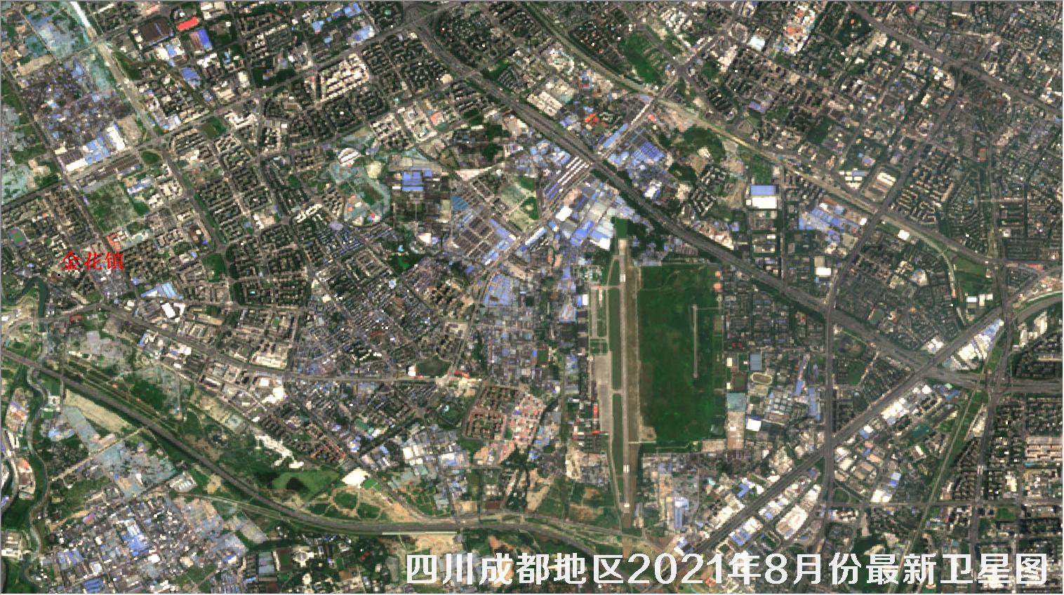 四川省成都地区2021年8月份最新卫星图
