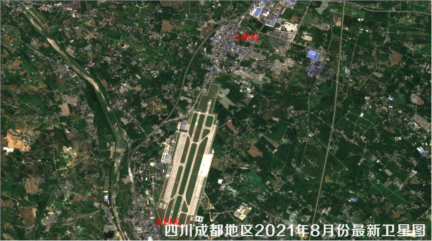 四川省成都地区2021年8月份最新卫星图
