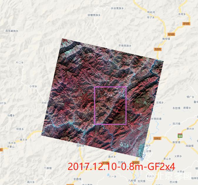 陈家坝乡卫星图查询结果