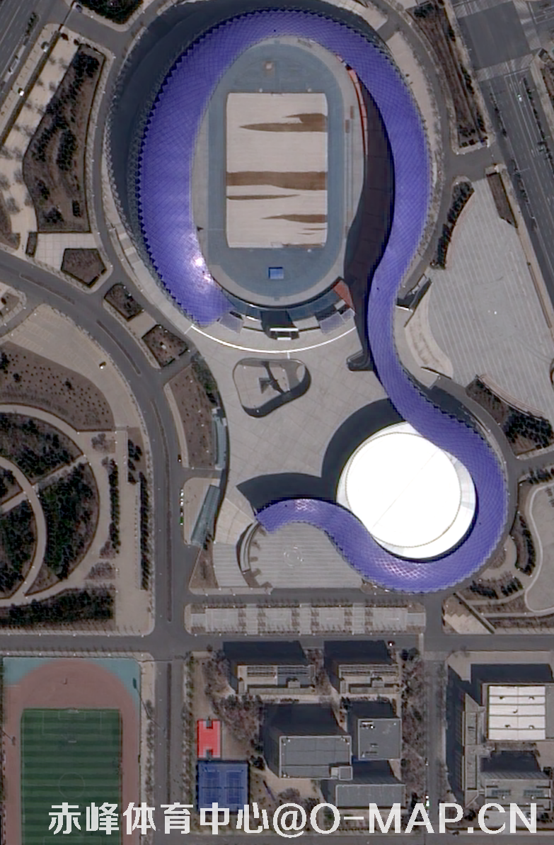 赤峰市体育中心2022年最新0.5米卫星图