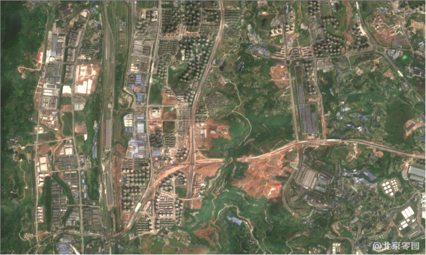 重庆市2021年3月份卫星地图