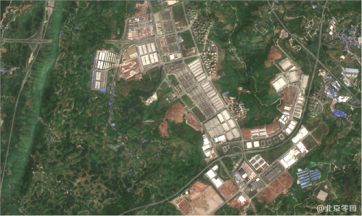 重庆市2021年3月份卫星地图