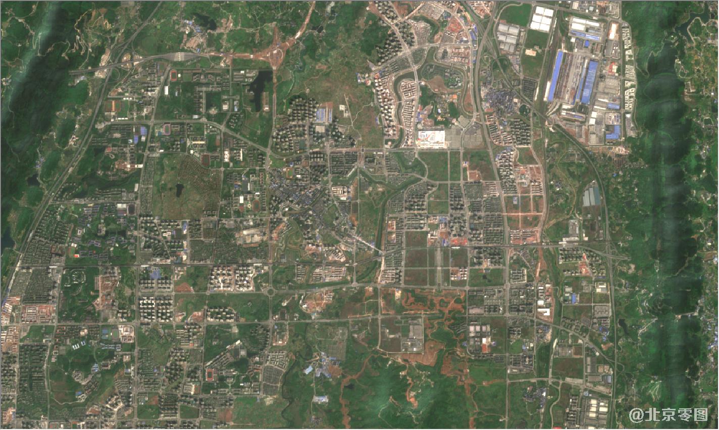 重庆市2021年3月份卫星地图