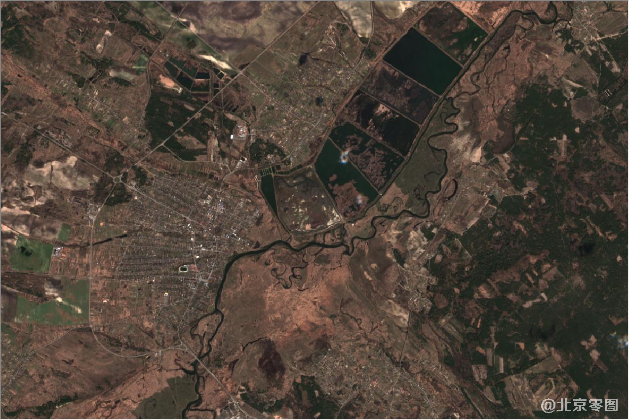 俄罗斯尔诺贝利核电站2021年4月份卫星地图