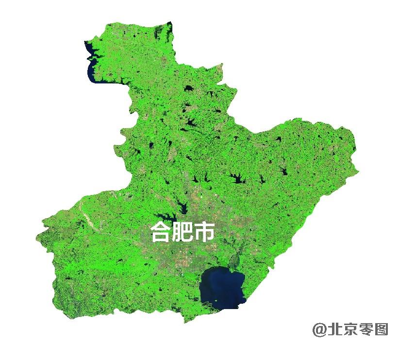 合肥市2021年5月份城市绿化卫星图