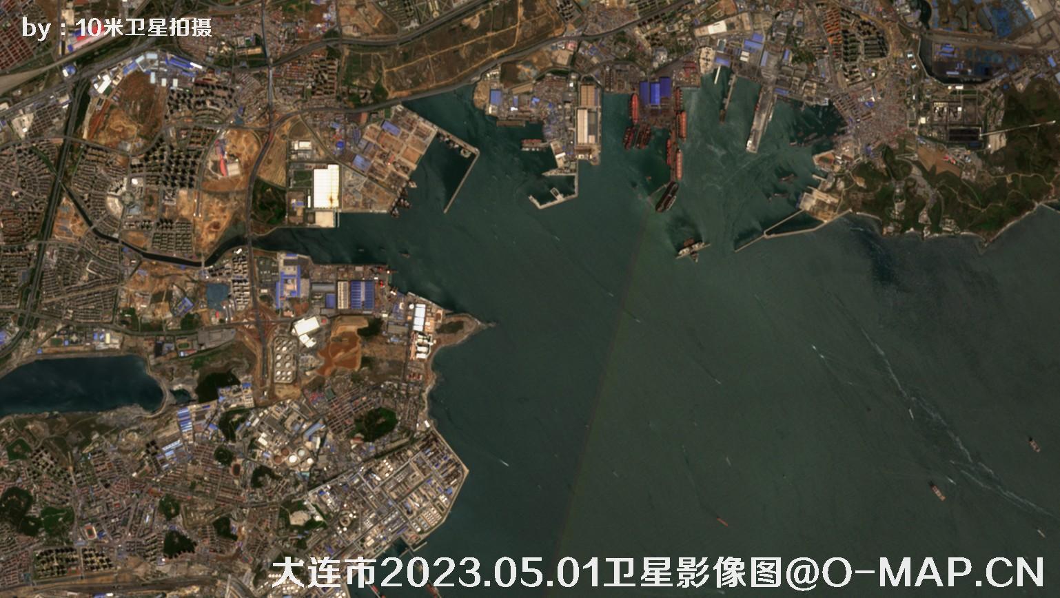 辽宁省大连市2023.05.01卫星影像图