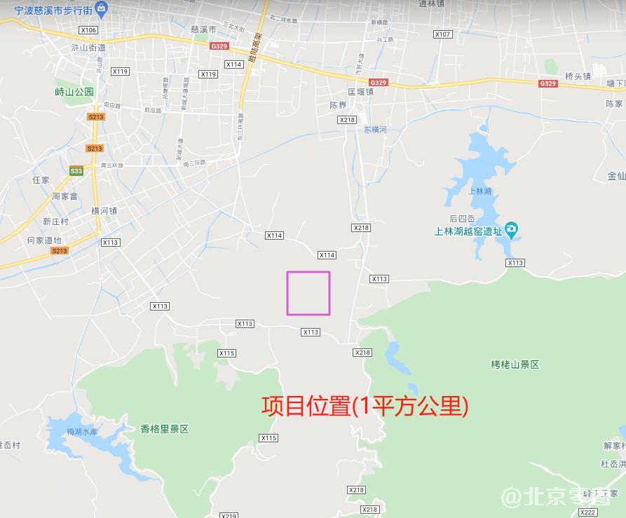 慈溪市卫星图查询范围
