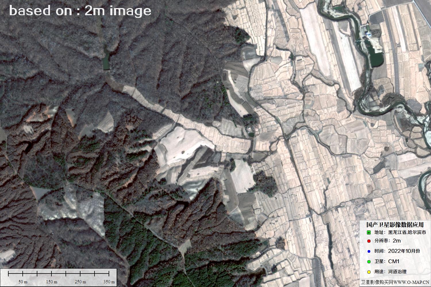 哈尔滨市CM1卫星2022年10月卫星图