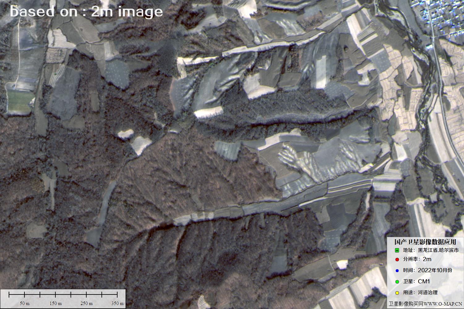 哈尔滨市CM1卫星2022年10月卫星图