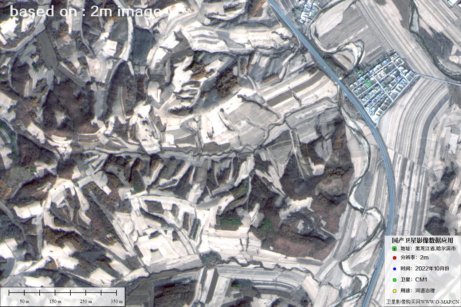 哈尔滨市CM1卫星2022年10月卫星图
