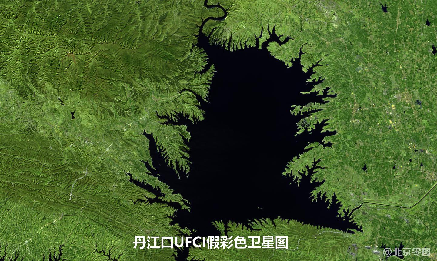 丹江口水库多光谱数据-UFCI假彩色影像图
