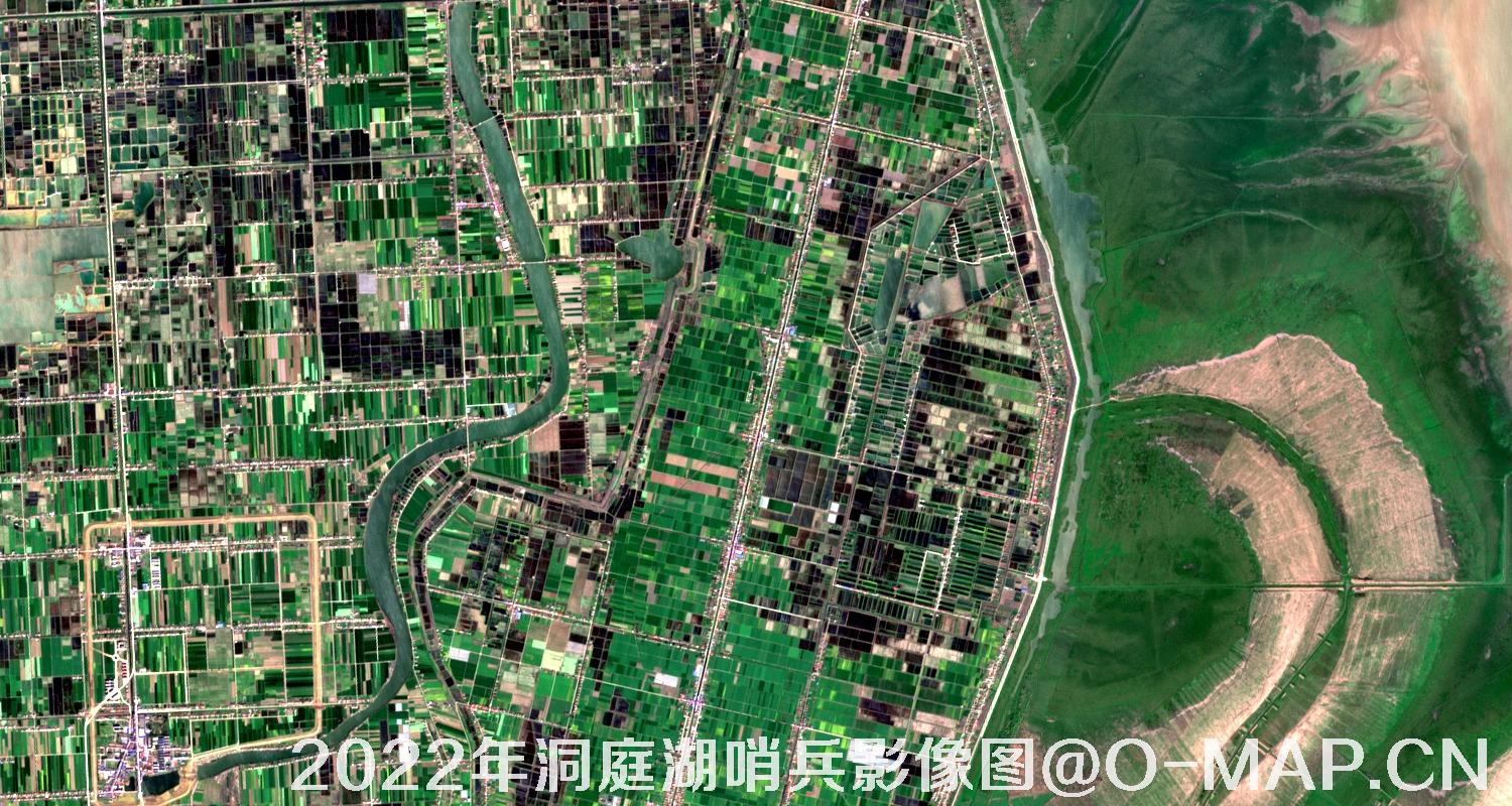湖南省岳阳市洞庭湖2022年最新哨兵影像图