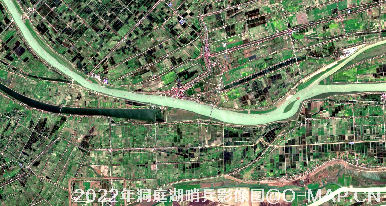 湖南省岳阳市洞庭湖2022年最新哨兵影像图