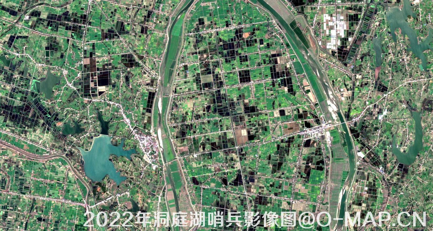 湖南省岳阳市洞庭湖2022年最新哨兵影像图