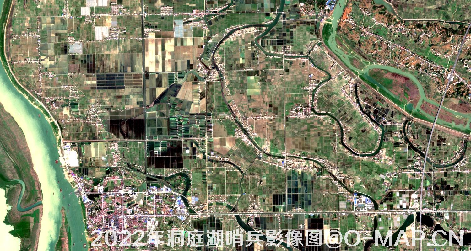 湖南省岳阳市洞庭湖2022年最新哨兵影像图