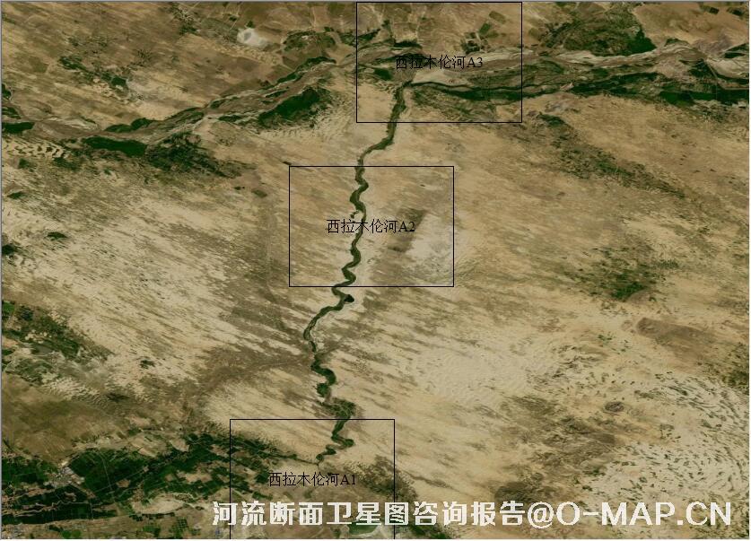 西拉木伦河流断面历史卫星图查询报告