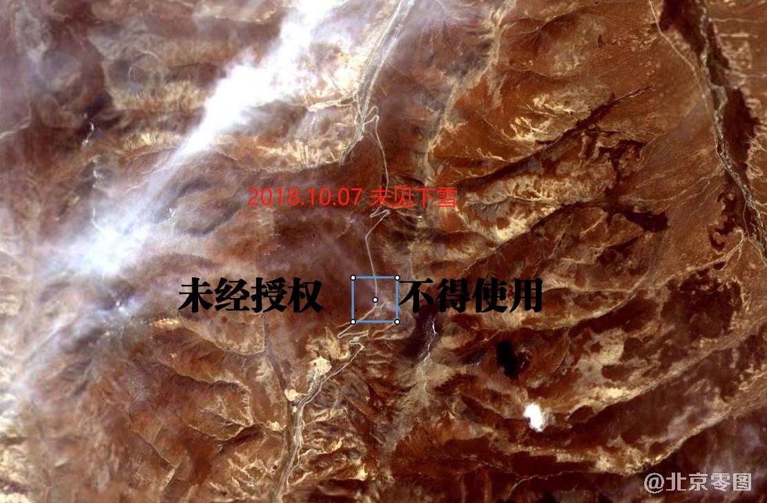 鄂拉山2018年初次降雪判定卫星影像图-未见降雪