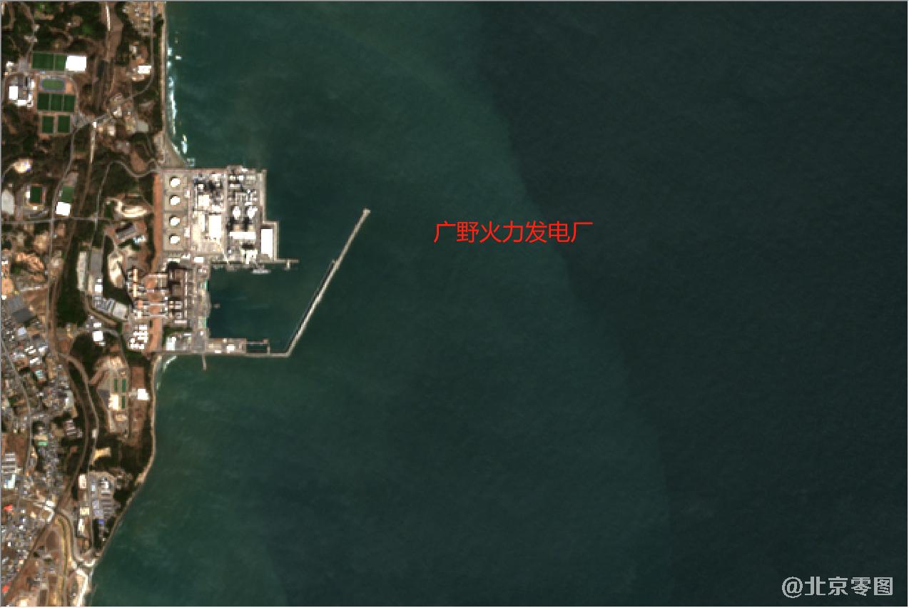 日本福岛沿岸核电厂2021年3月份卫星地图