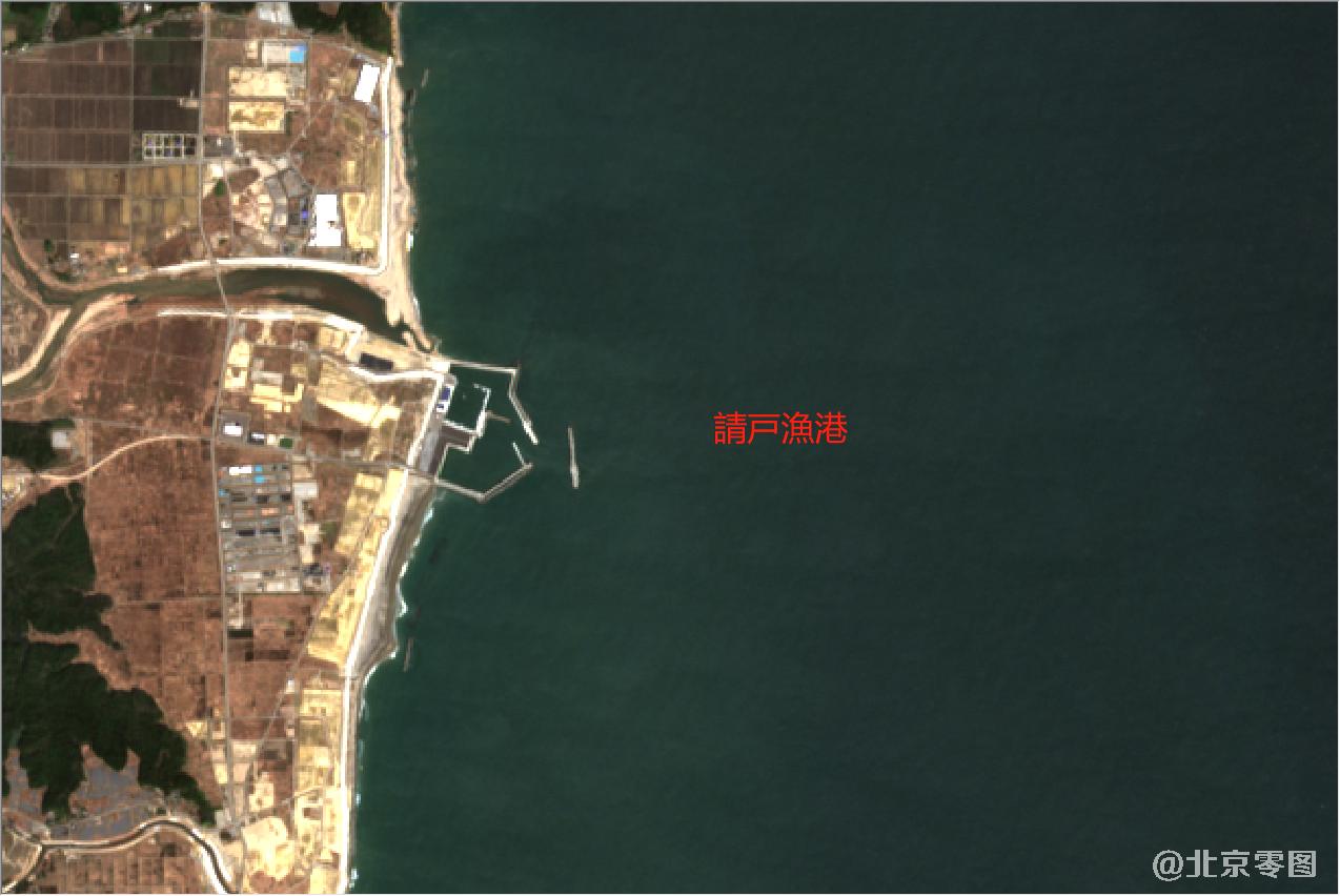 日本福岛沿岸核电厂2021年3月份卫星地图