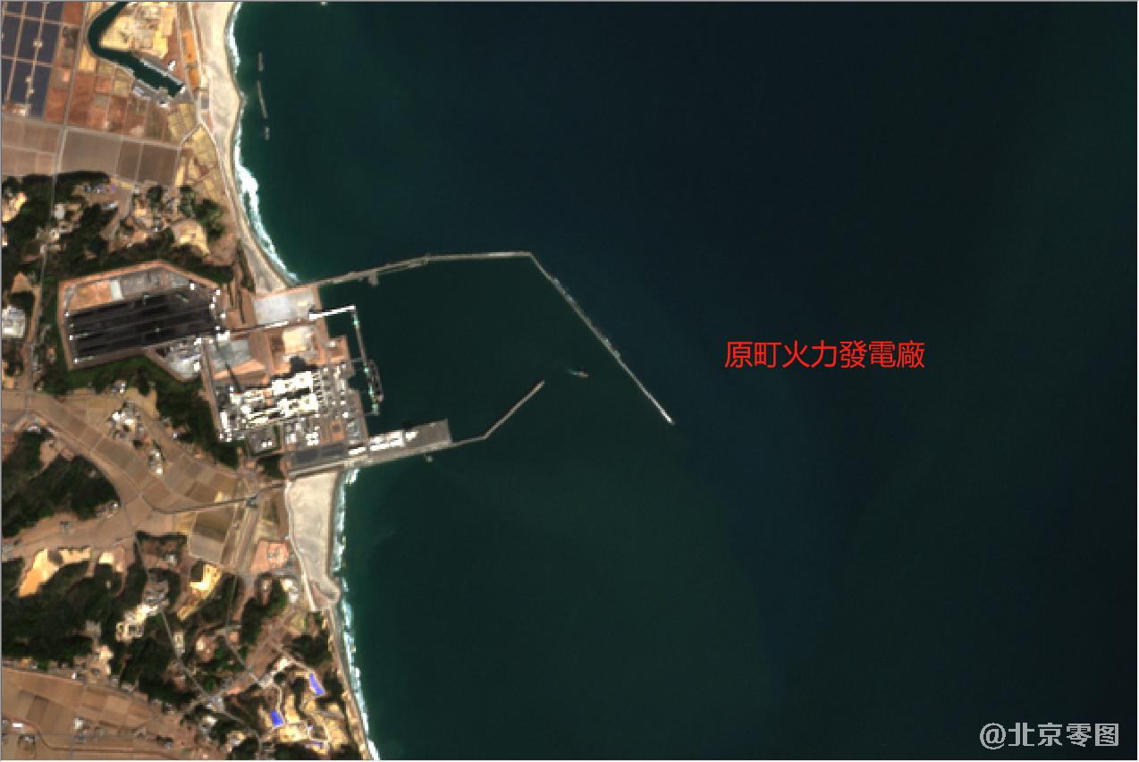 日本福岛沿岸核电厂2021年3月份卫星地图