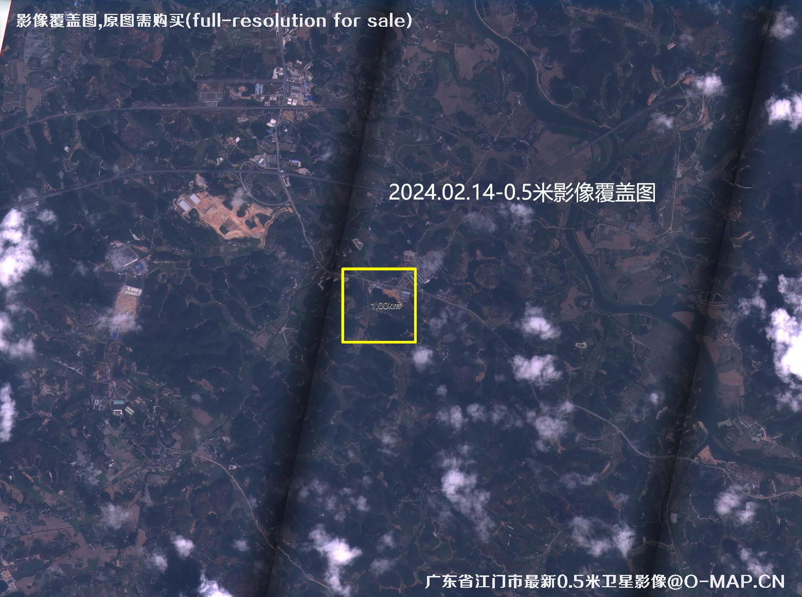 广东省江门市最新【0.5-0.75-2】米分辨率卫星影像图