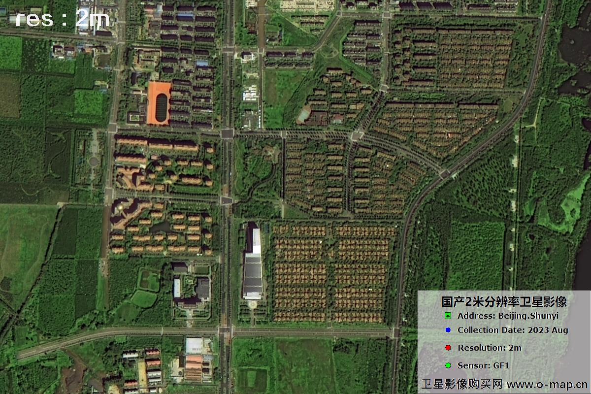 2米分辨率卫星图拍摄的卫星图片