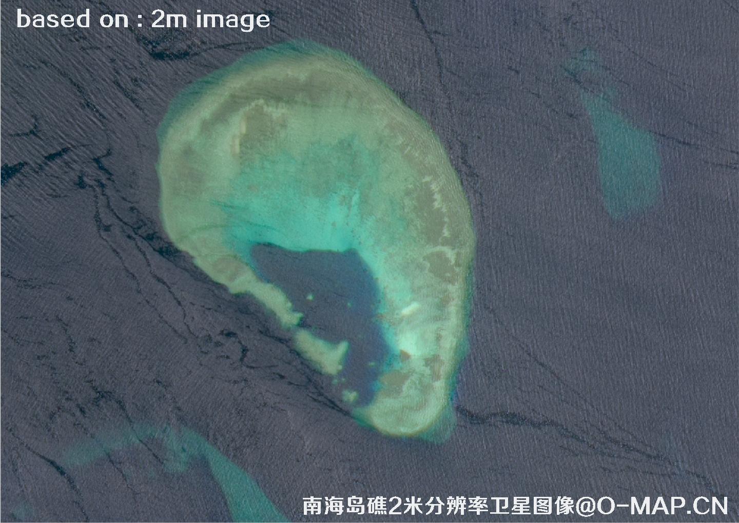南海岛礁2米分辨率高分一号卫星图像