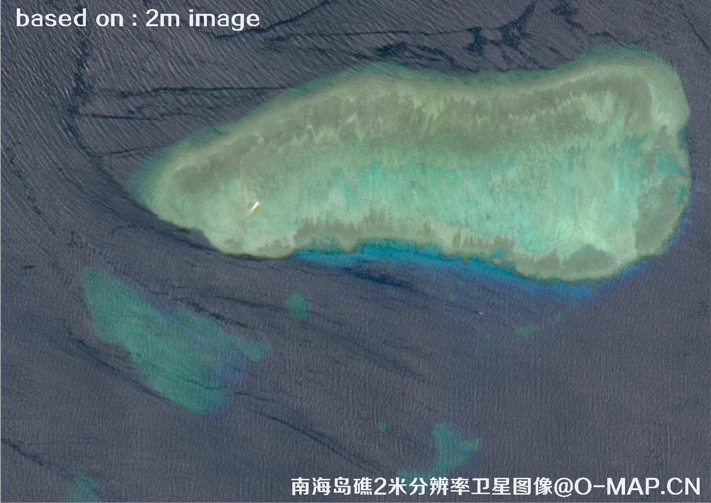 南海岛礁2米分辨率高分一号卫星图像