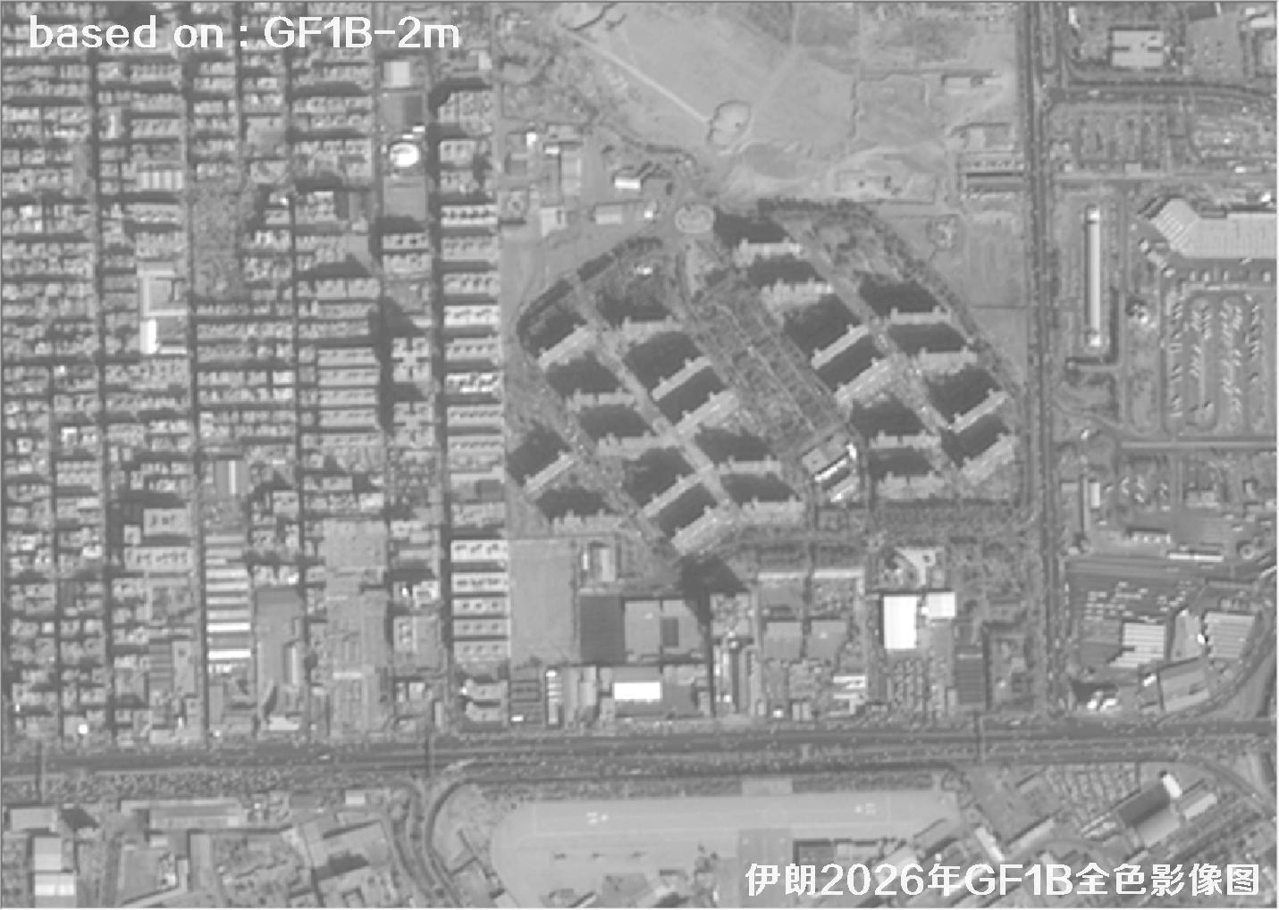 伊朗2026年GF1B卫星2米分辨率全色影像图