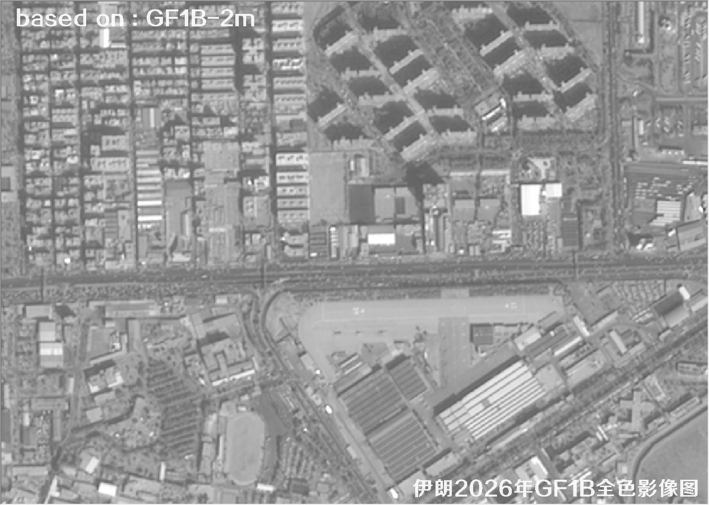 伊朗2026年GF1B卫星2米分辨率全色影像图