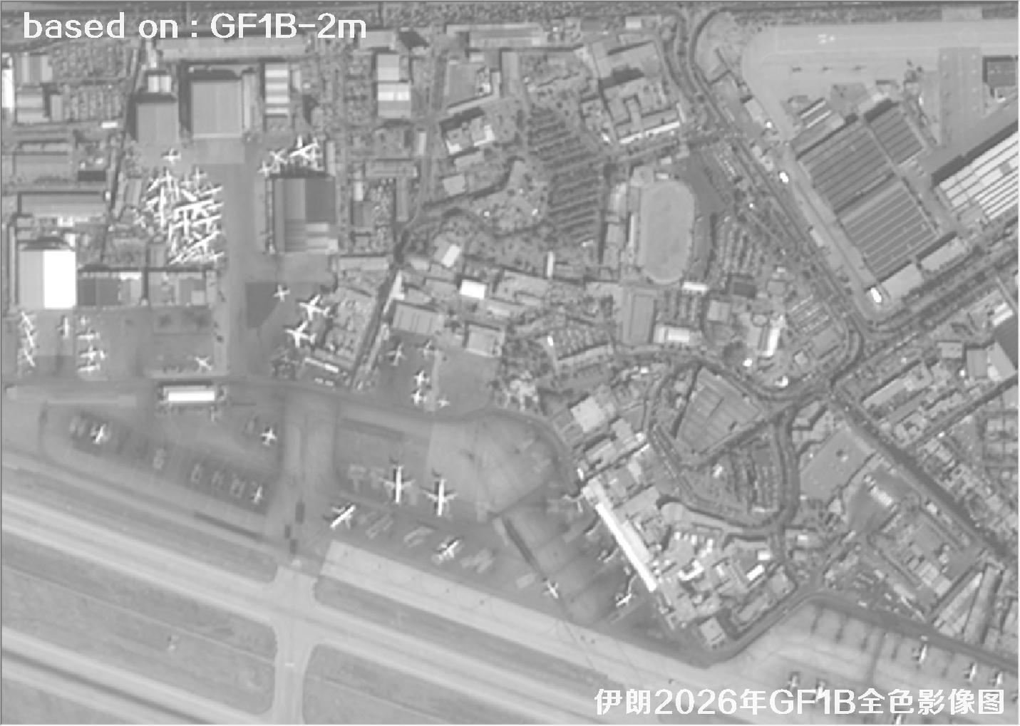 伊朗2026年GF1B卫星2米分辨率全色影像图