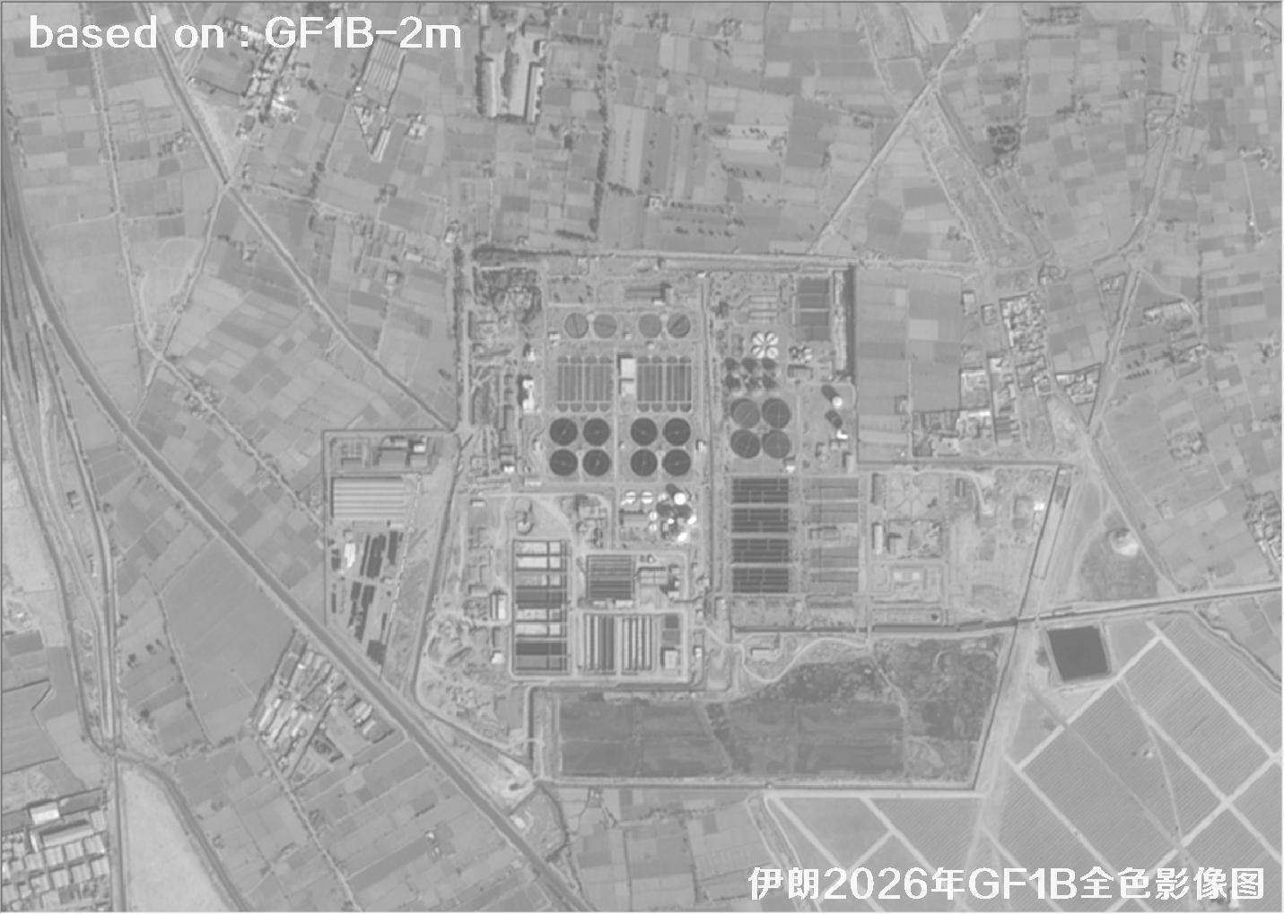 伊朗2026年GF1B卫星2米分辨率全色影像图