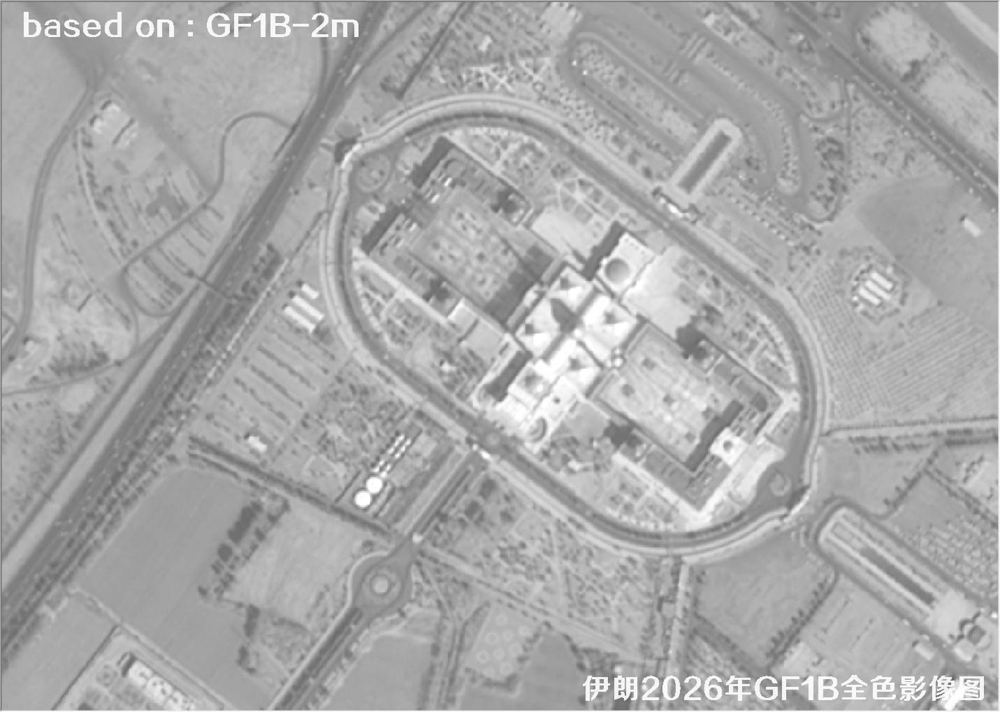 伊朗2026年GF1B卫星2米分辨率全色影像图