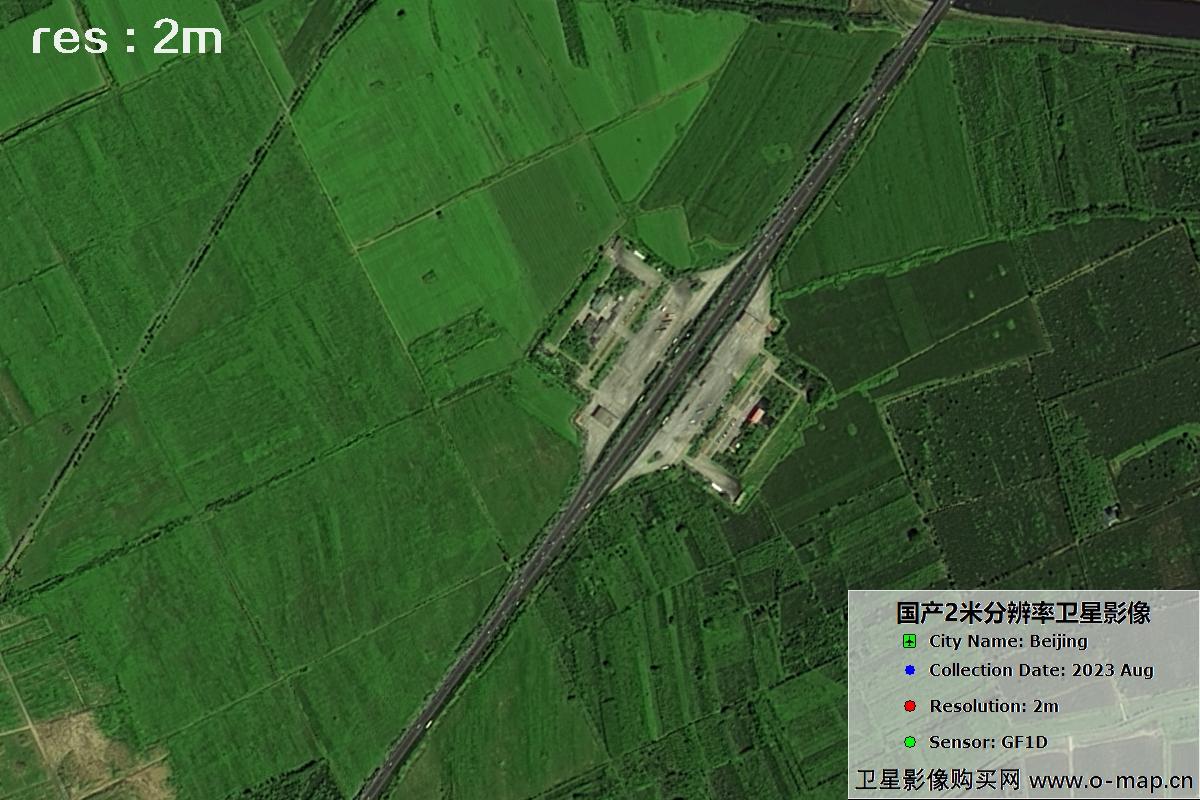 GF1D卫星2023年8月份拍摄的北京大兴机场影像图
