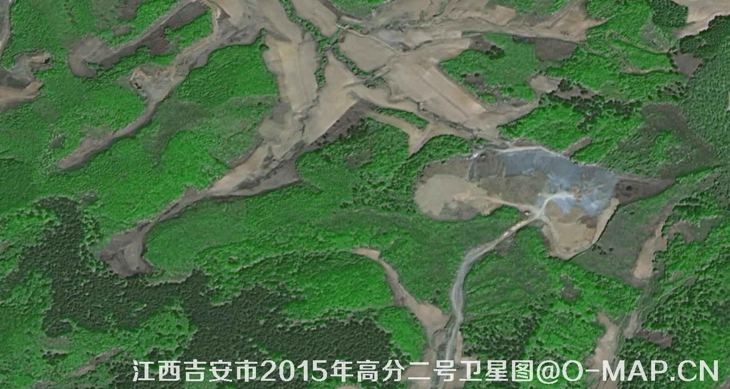 高分二号卫星拍摄的江苏省吉安市2015年0.8米卫星图