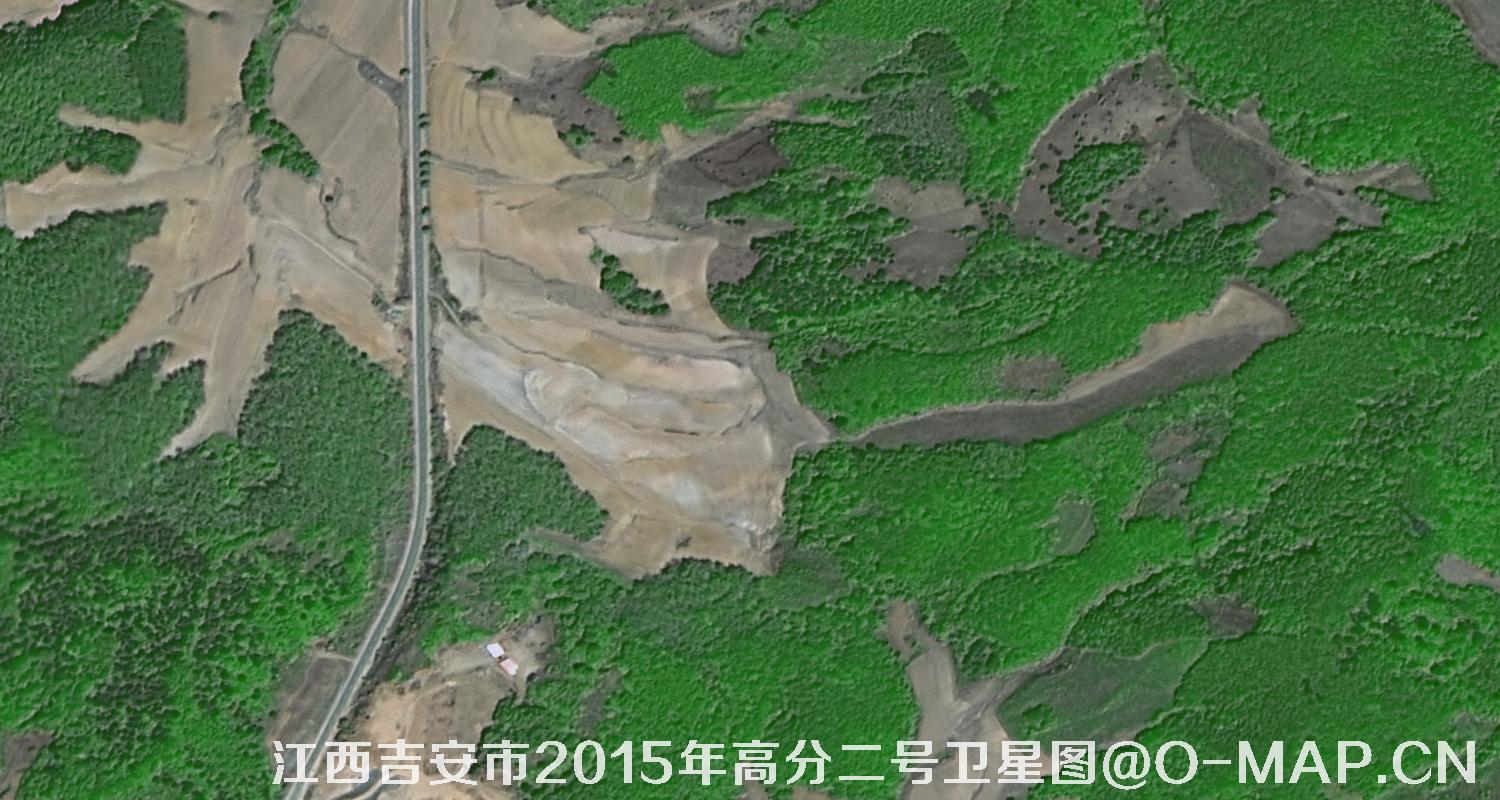 高分二号卫星拍摄的江苏省吉安市2015年0.8米卫星图