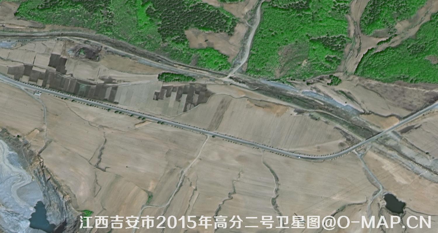 高分二号卫星拍摄的江苏省吉安市2015年0.8米卫星图