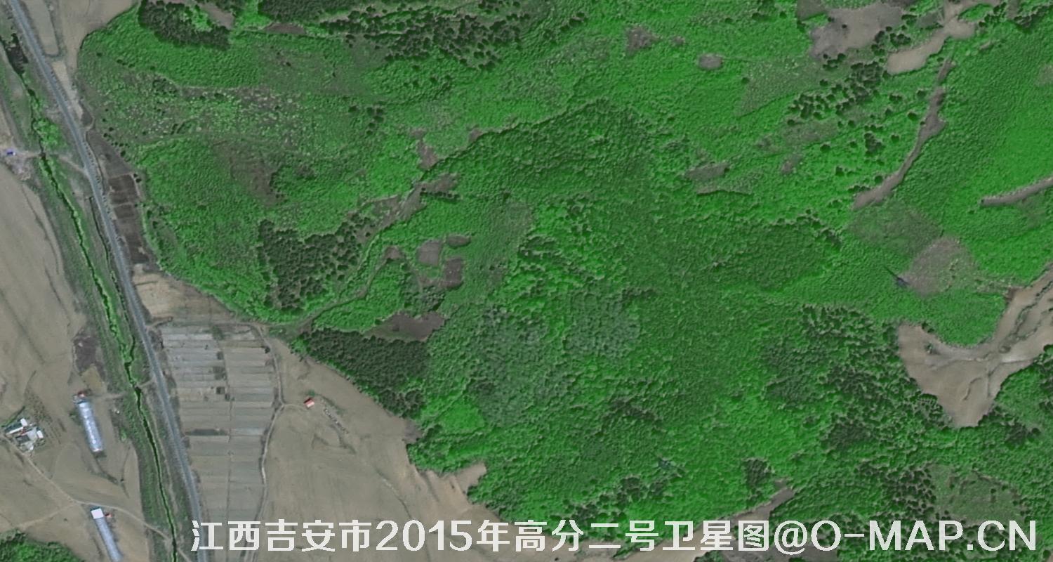 高分二号卫星拍摄的江苏省吉安市2015年0.8米卫星图