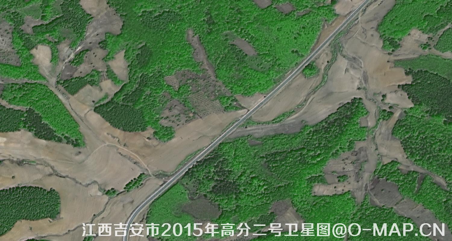 高分二号卫星拍摄的江苏省吉安市2015年0.8米卫星图