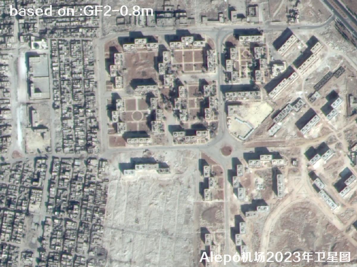 GF2 Satellite Image of Aleppo Airport, Northern Syria | Buy GF2 Satellite Image | buy China GF2 satellite image1