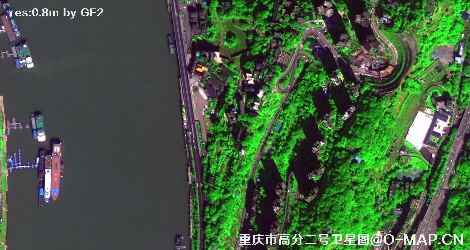 10张GF2卫星拍摄的0.8米分辨率卫星图像