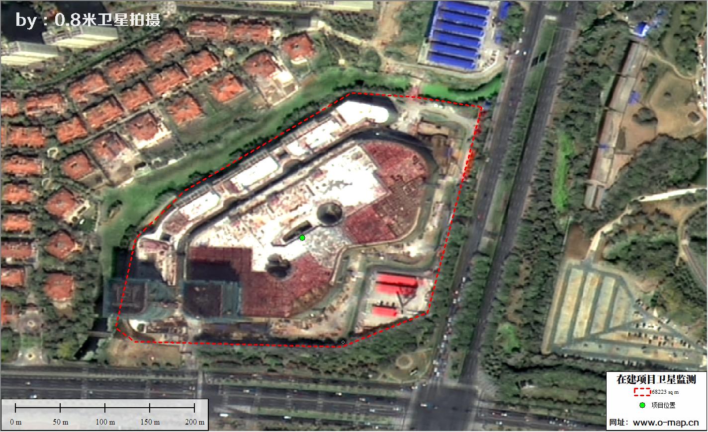 江苏省常州市在建房地产项目施工现场卫星监测