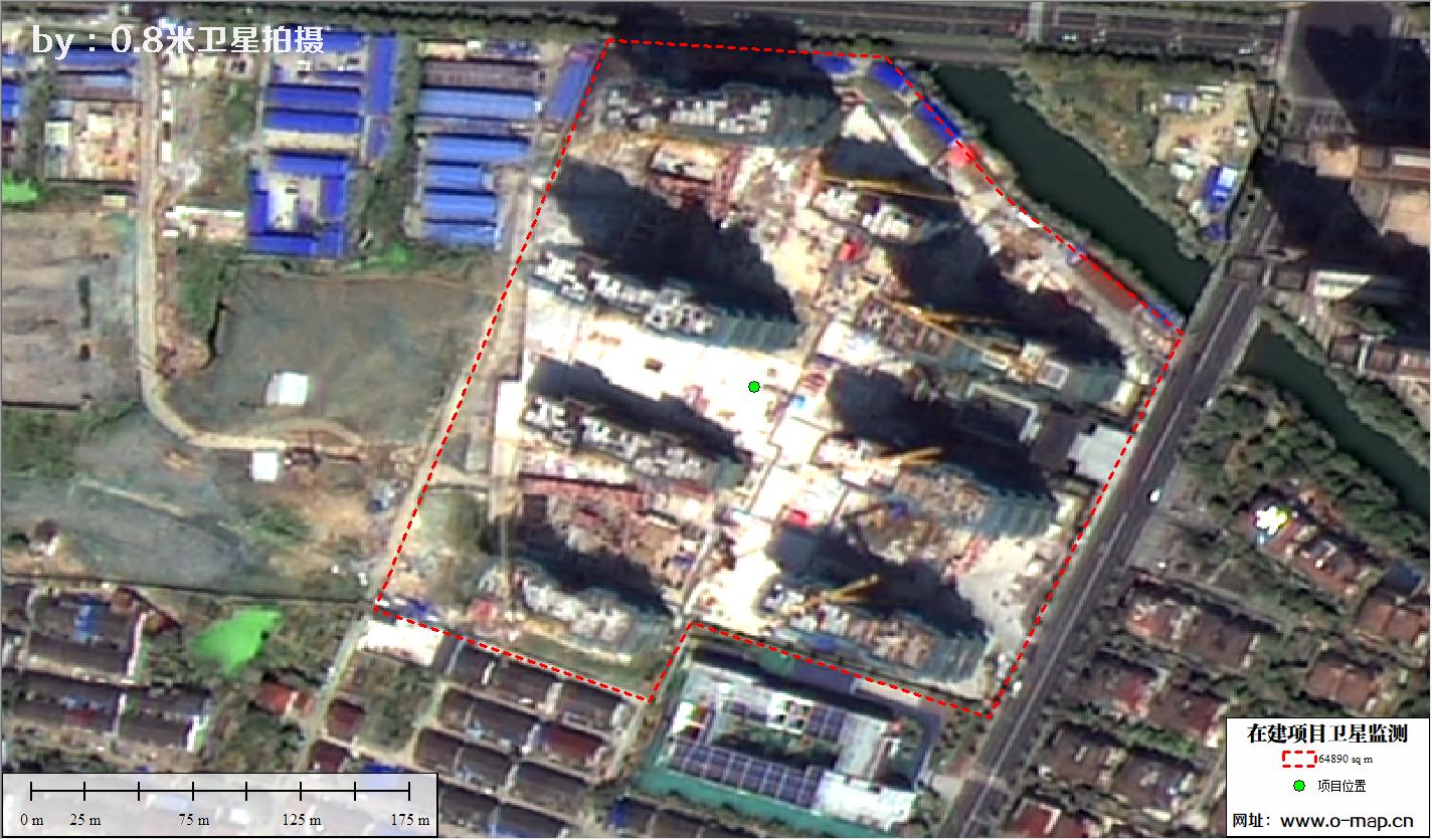 江苏省常州市在建房地产项目施工现场卫星监测