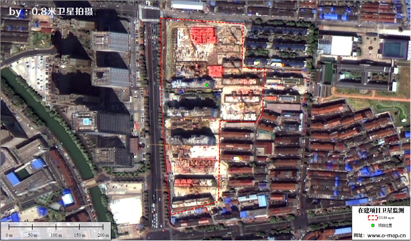 江苏省常州市在建房地产项目施工现场卫星监测