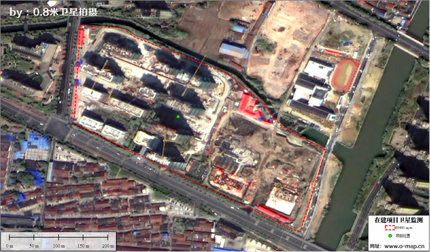 江苏省常州市在建房地产项目施工现场卫星监测